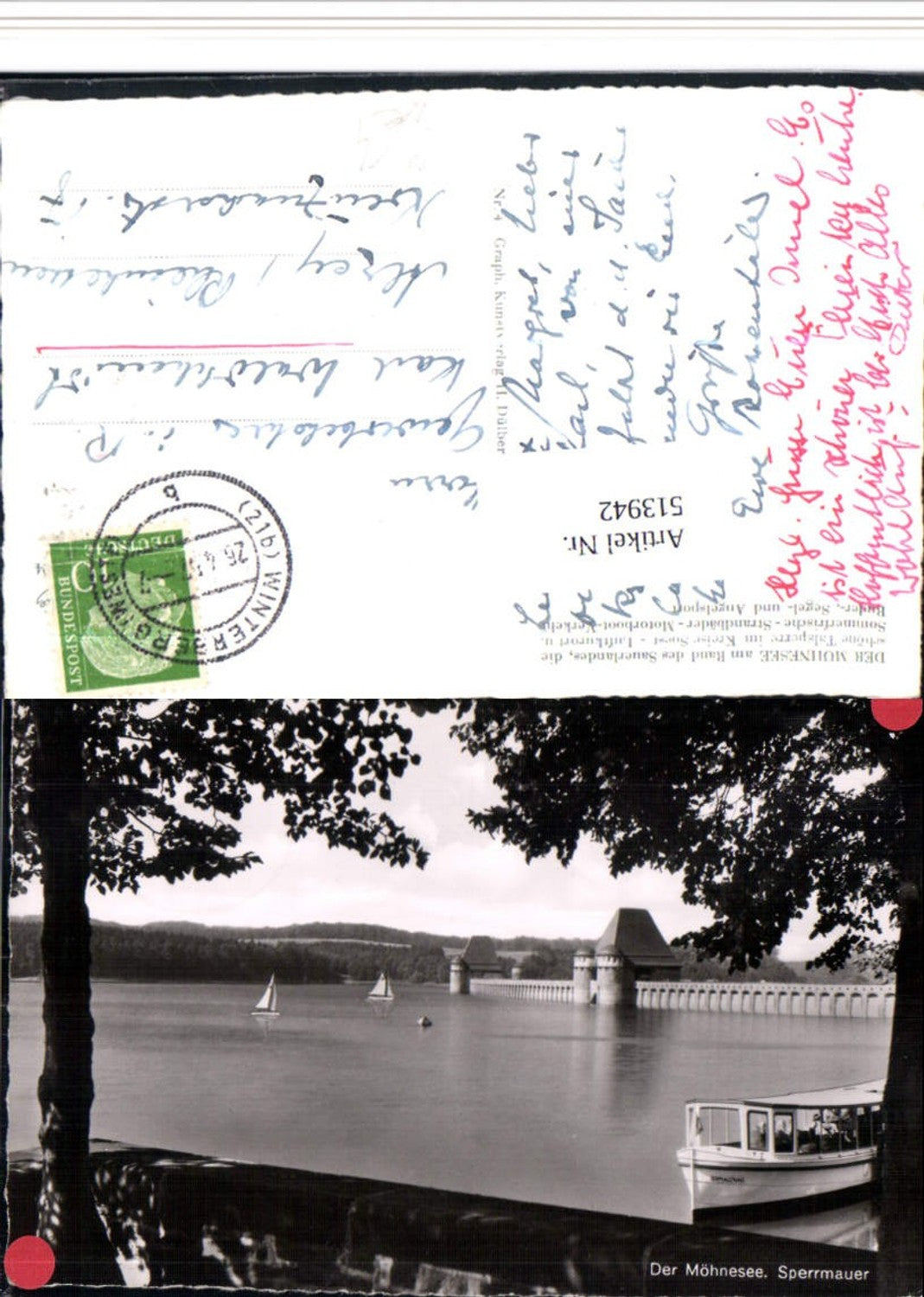 513942,Möhnesee Sperrmauer Talsperre Stausee