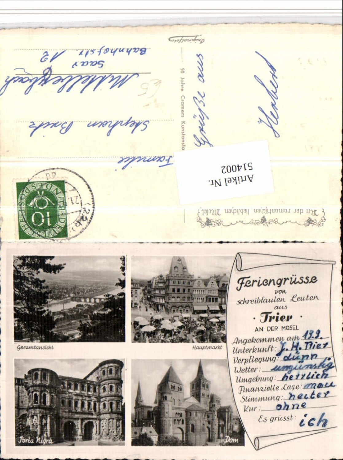 Alte Ansichtskarte – Old Postcard