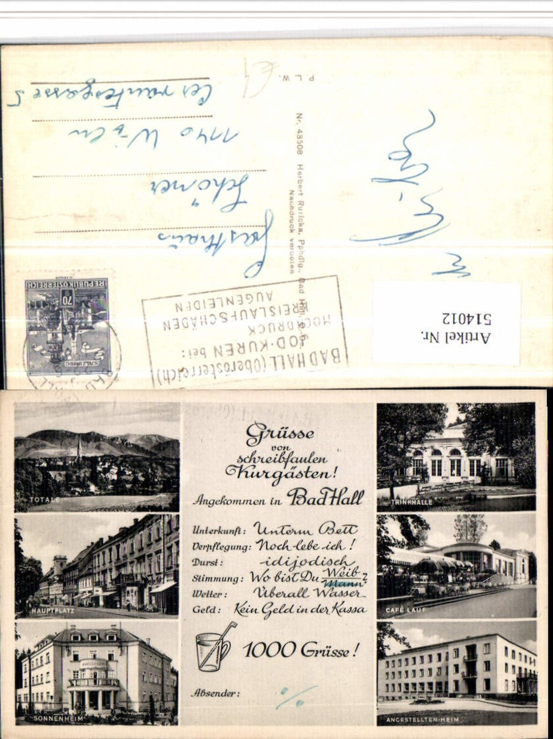 Alte Ansichtskarte – Old Postcard