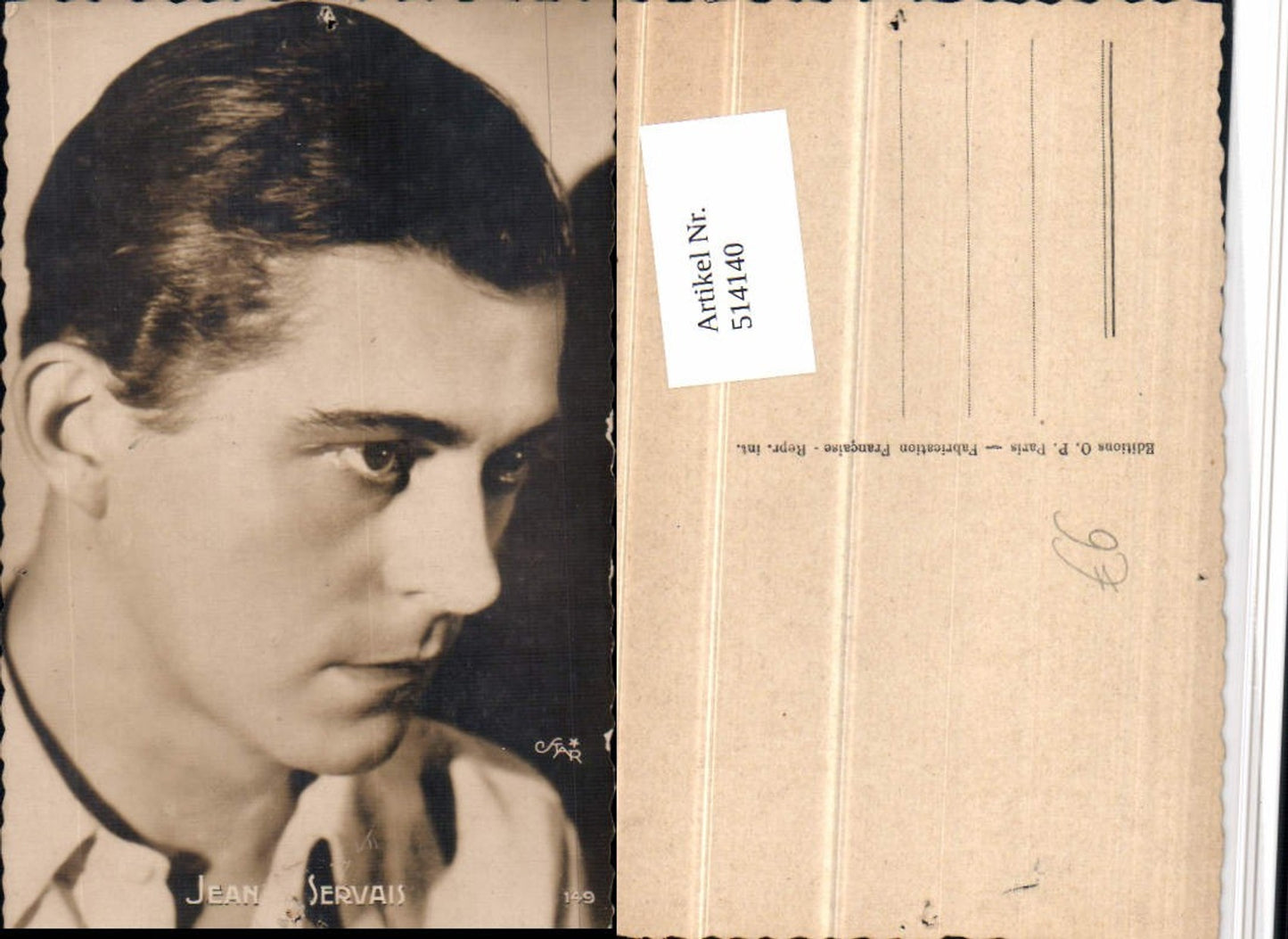 514140,Schauspieler Jean Servais Portrait