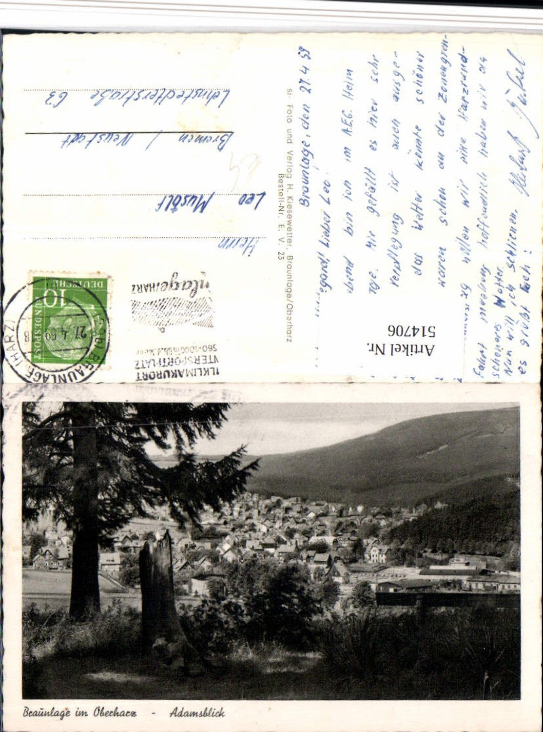 514706,Braunlage im Oberharz Adamsblick Teilansicht
