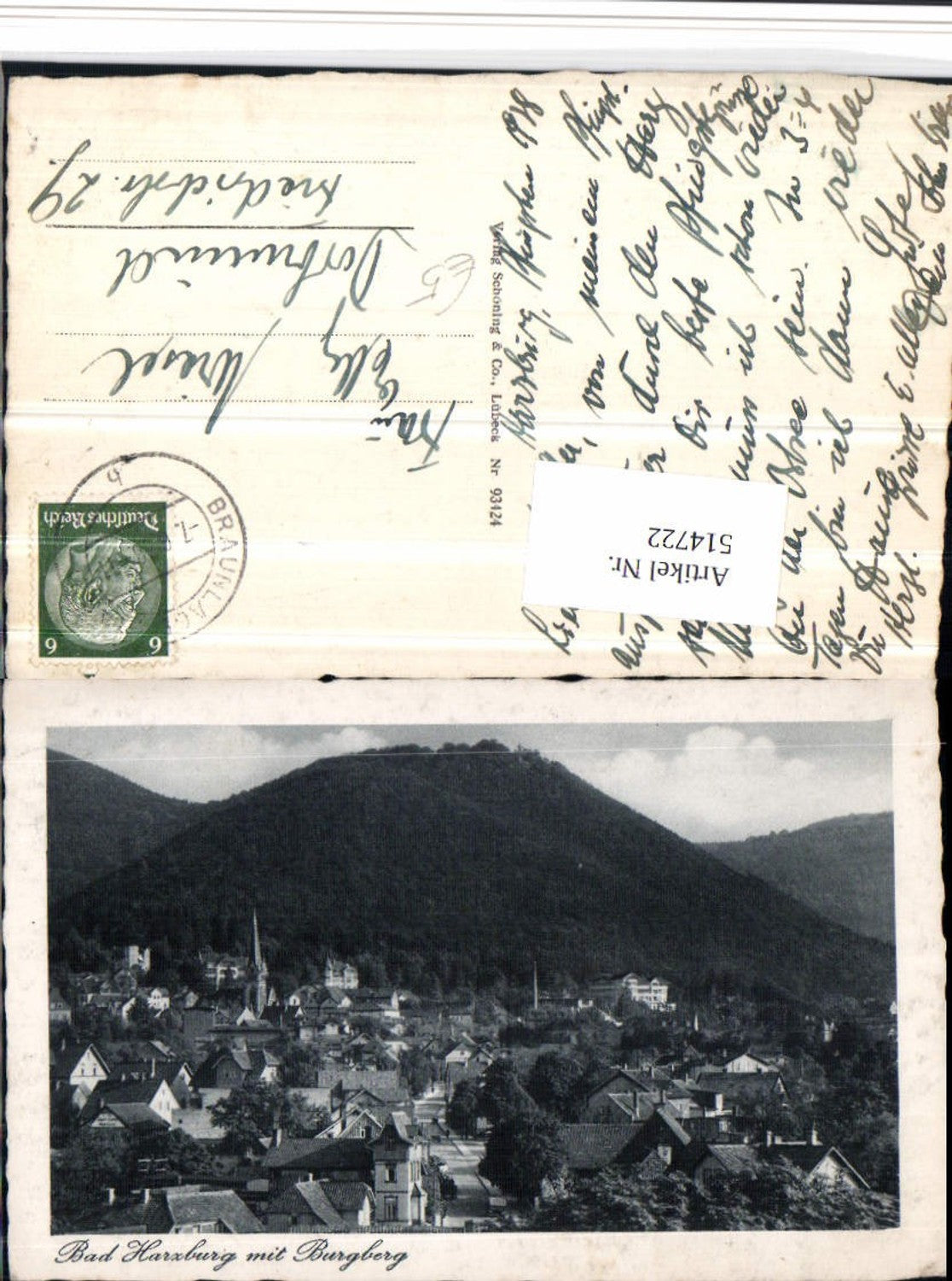 514722,Bad Harzburg Totale m. Burgberg