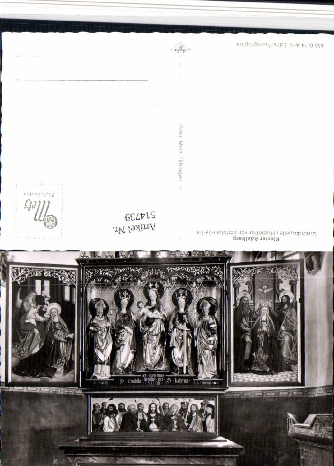 514739,Kloster Adelberg b. Göppingen Ulrichskapelle Hochaltar