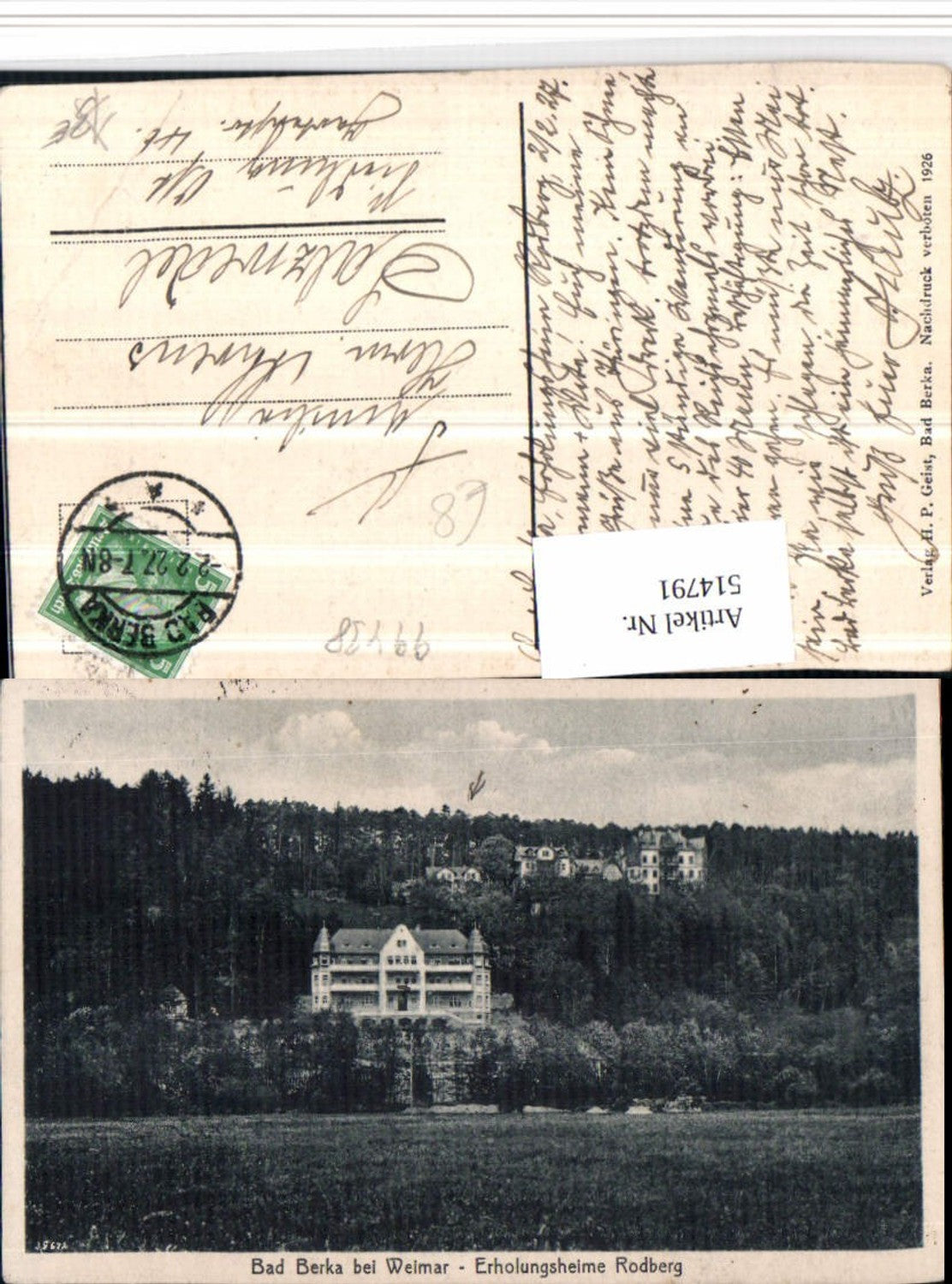 514791, Bad Berka b. Weimar rest homes Rodberg