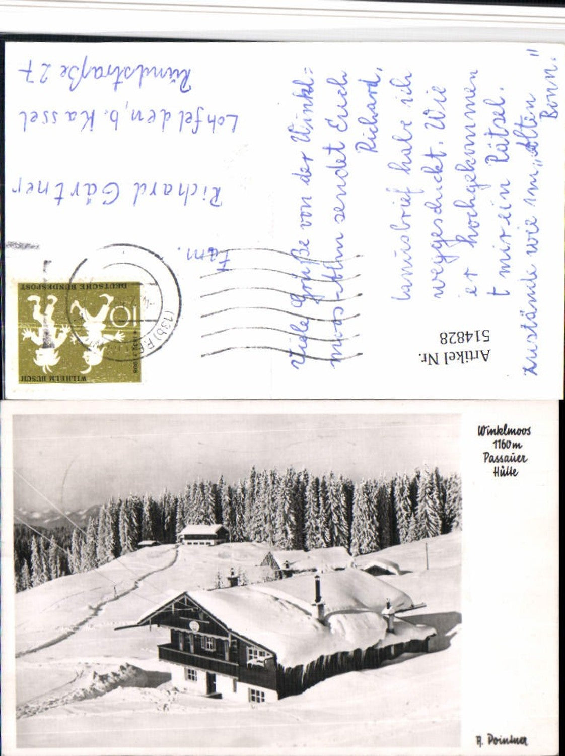 514828,Winklmoos b. Reit im Winkl Passauer Hütte Berghütte Winterbild