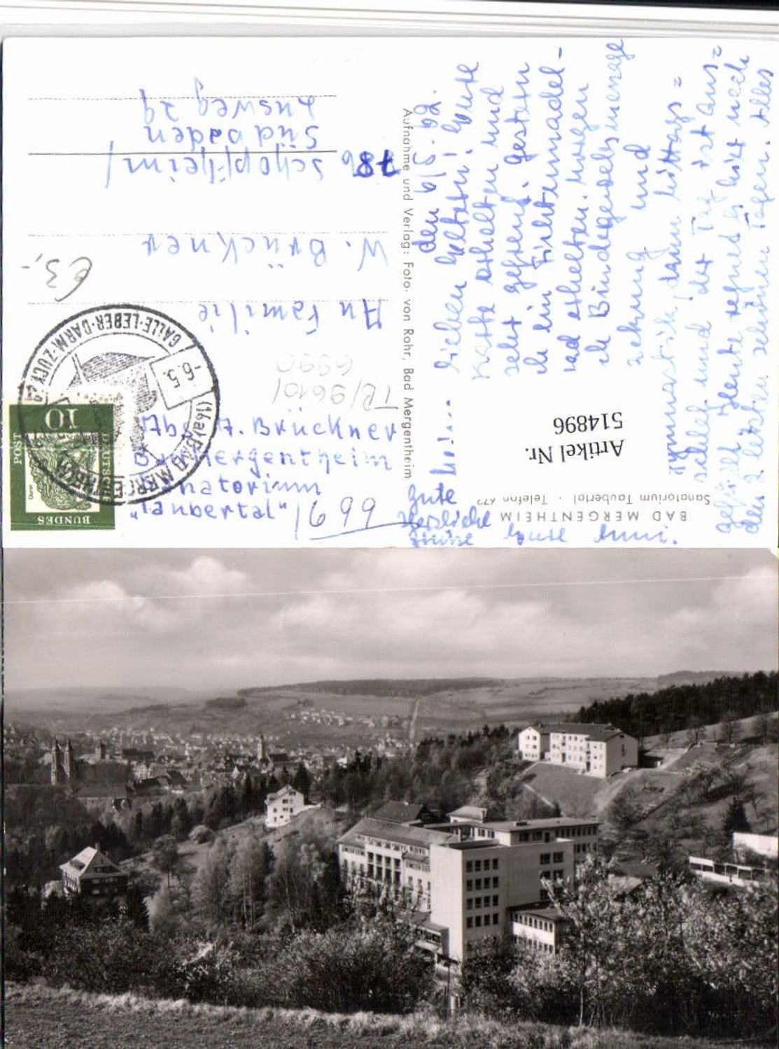 514896,Bad Mergentheim Teilansicht Sanatorium Taubertal