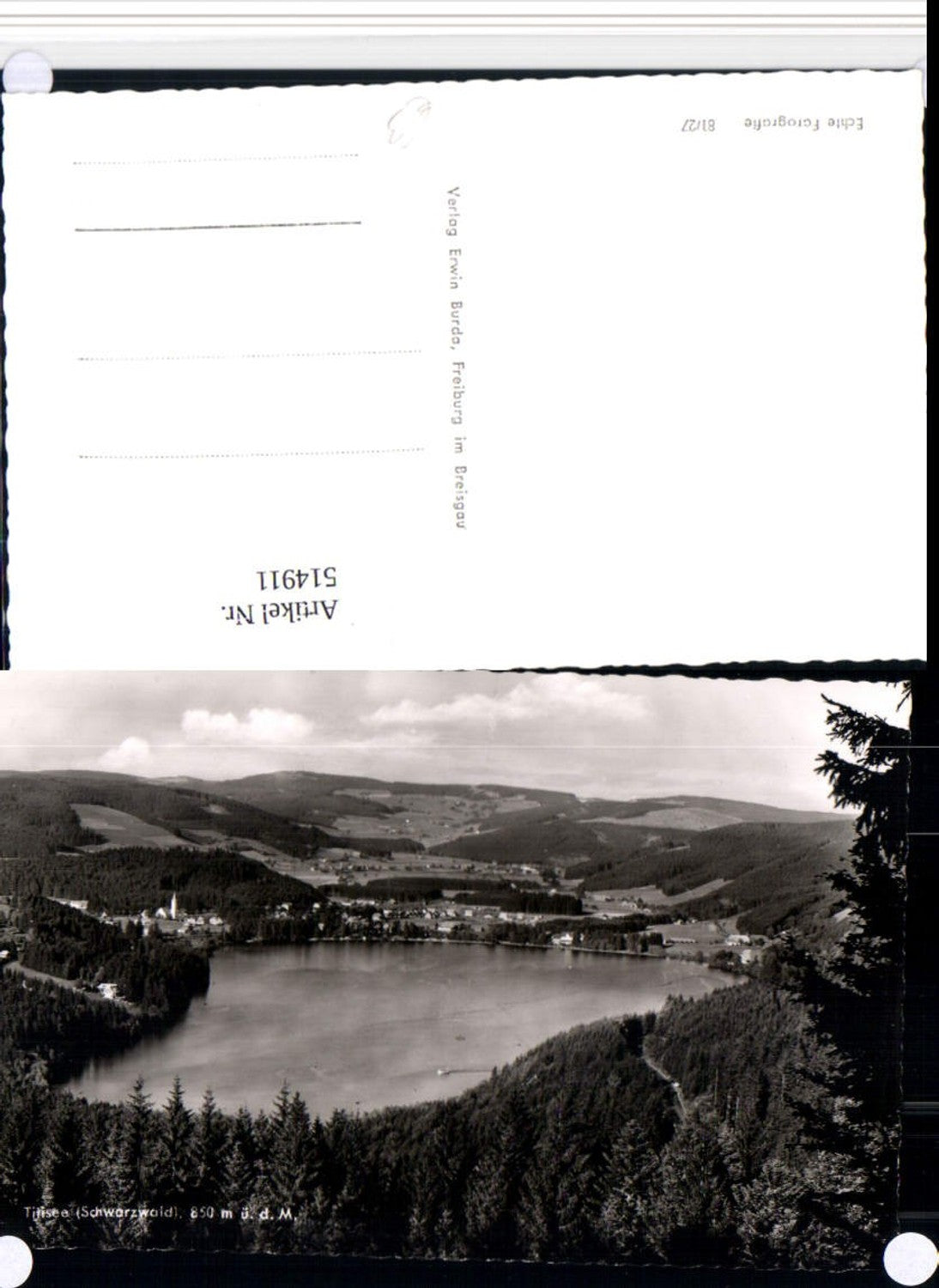 514911,Titisee im Schwarzwald Totale See