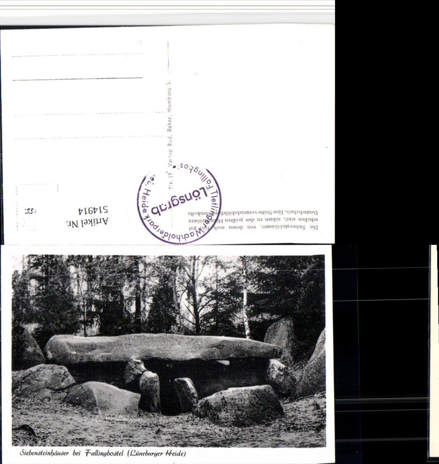 514914,Lüneburger Heide Siebensteinhäuser b. Fallingbostel Felsen