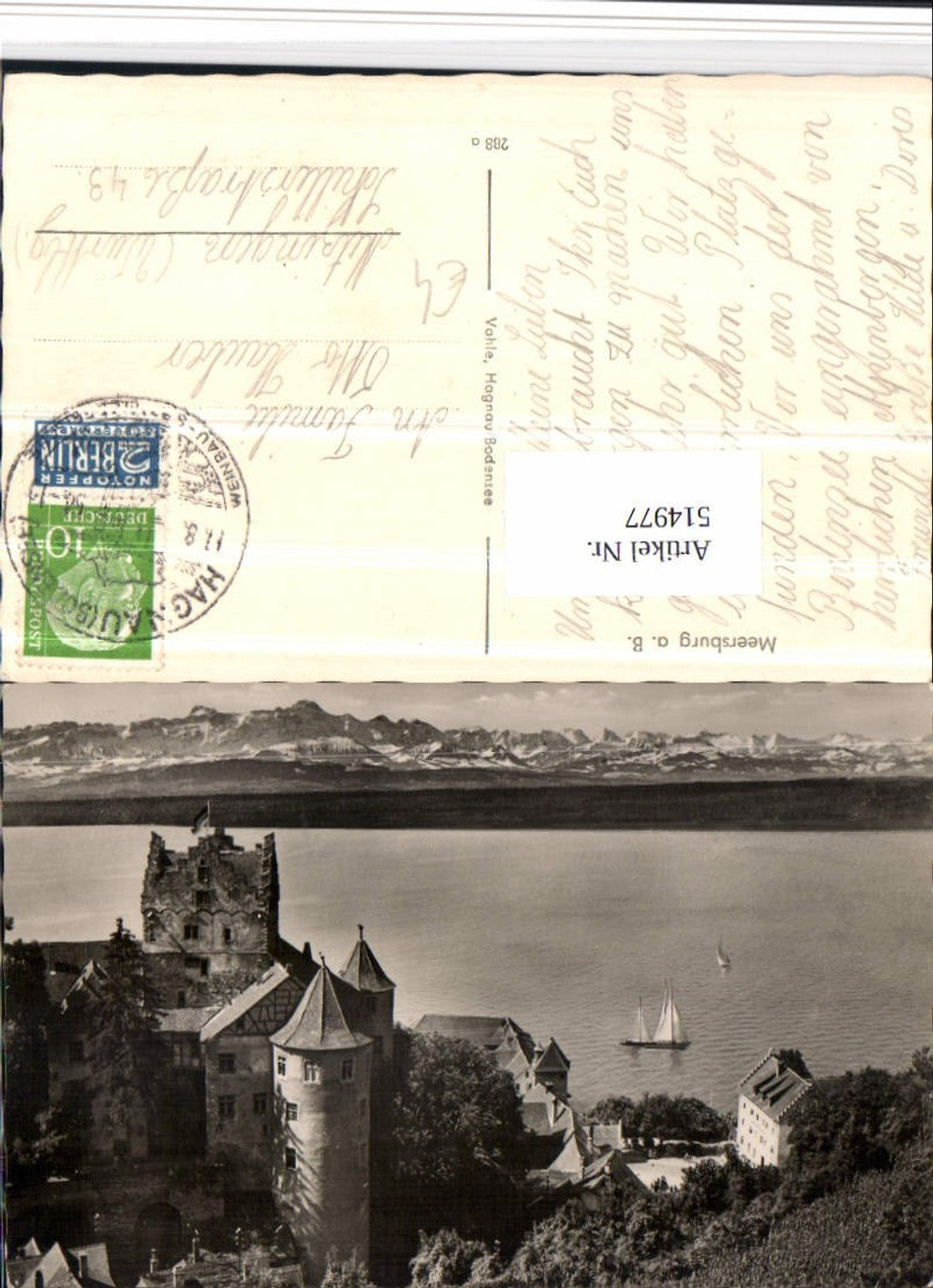 514977,Meersburg am Bodensee Burg Schloss Bergkulisse