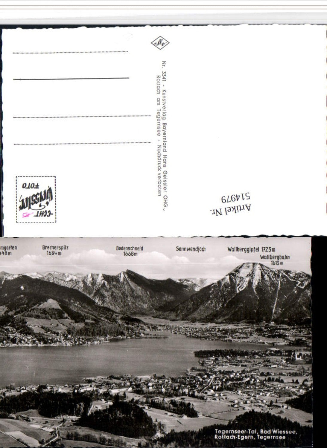 514979,Tegernseer-Tal Bad Wiessee Rottach-Egern Totale Bergkulisse