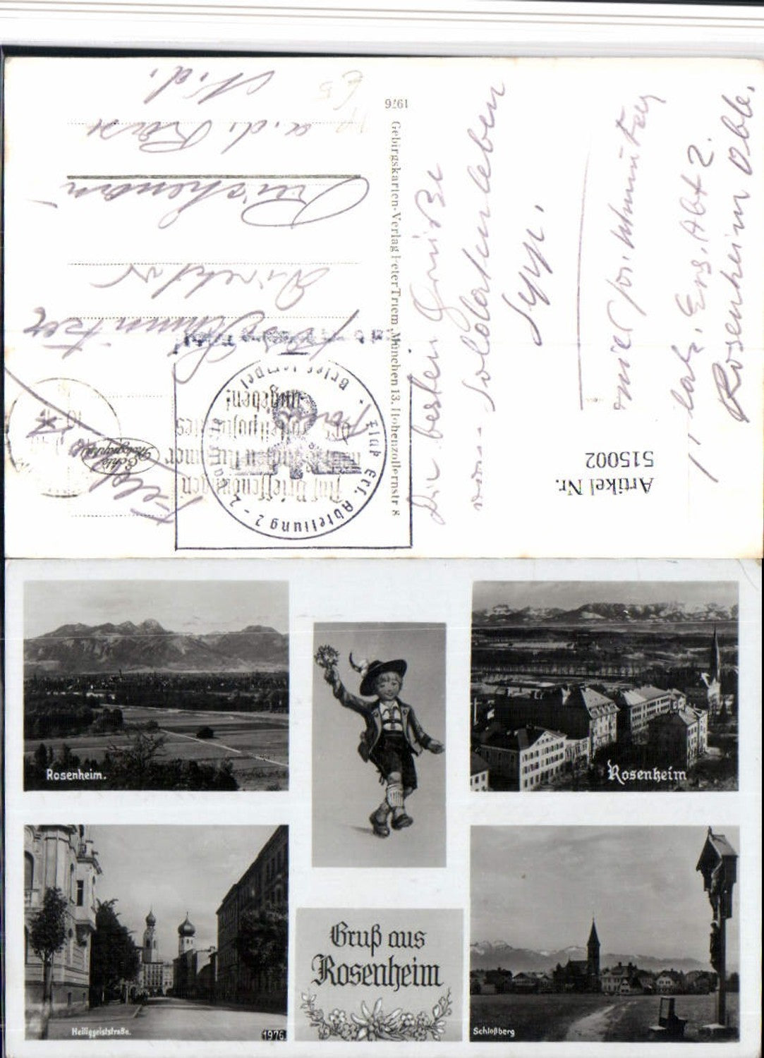 515002,Rosenheim Totale Schlossberg Feldpost Flak Ers. Abt. 2