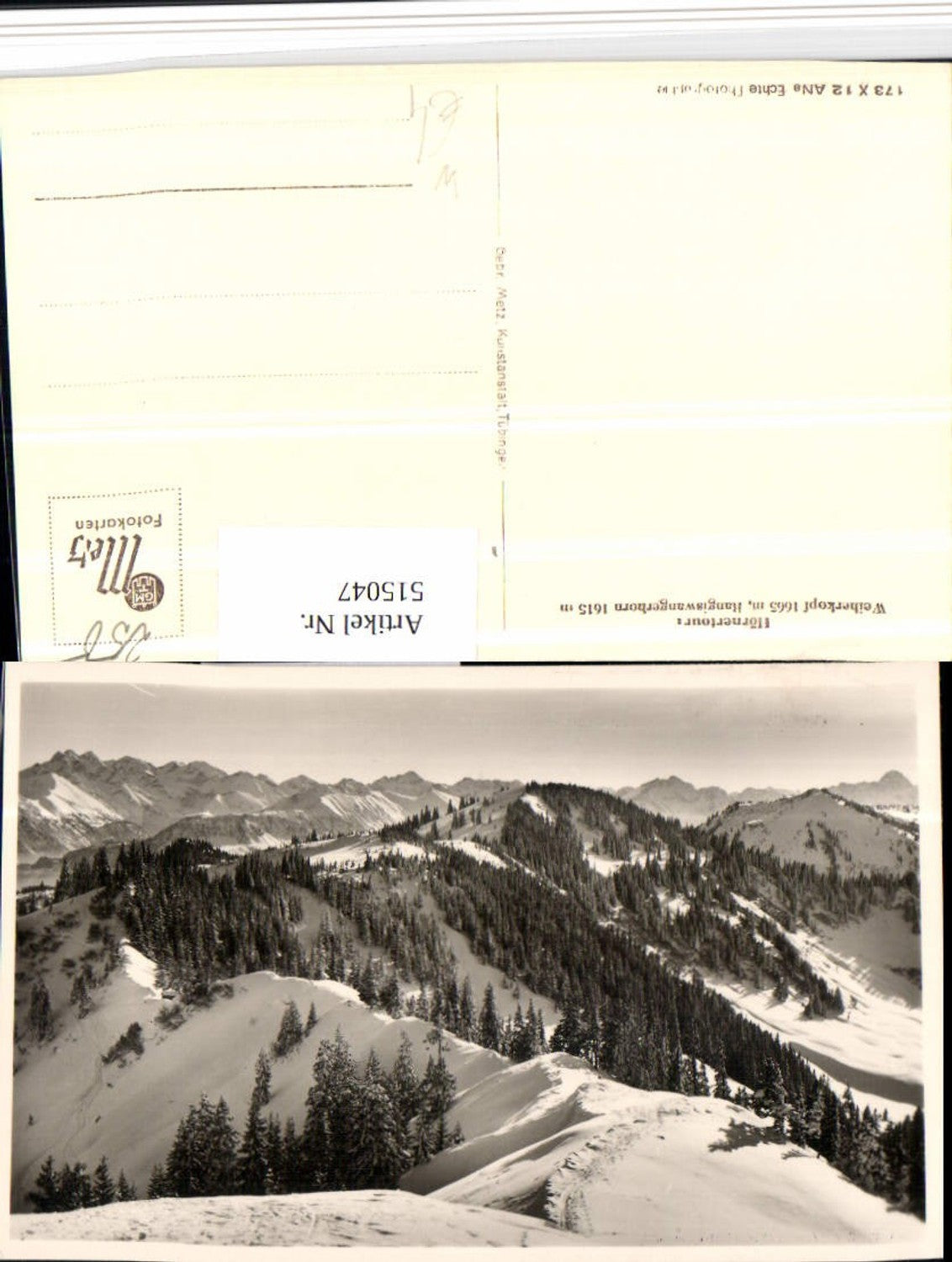 515047,Hörnertour Weiherkopf b. Obermaiselstein Bergkulisse Winterbild