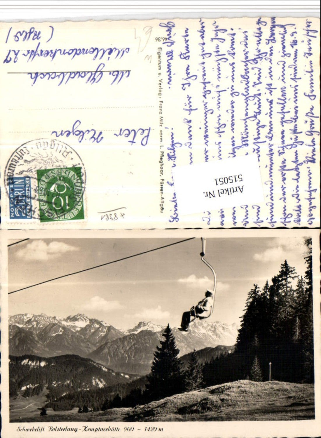 515051,Schwebelift Sessellift Bolsterlang – Kemptnerhütte Bergkulisse