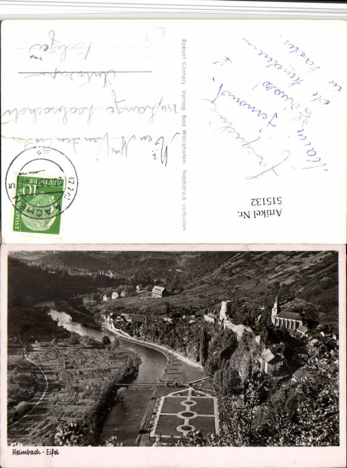 515132,Heimbach in d. Eifel Teilansicht Fluss