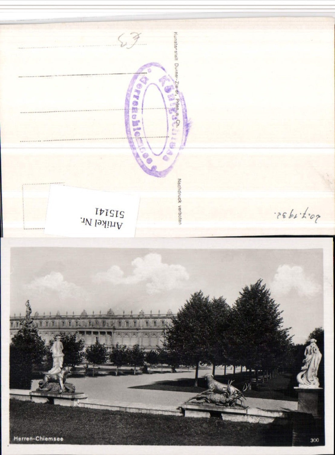 515141,Herrenchiemsee Schloss Statuen