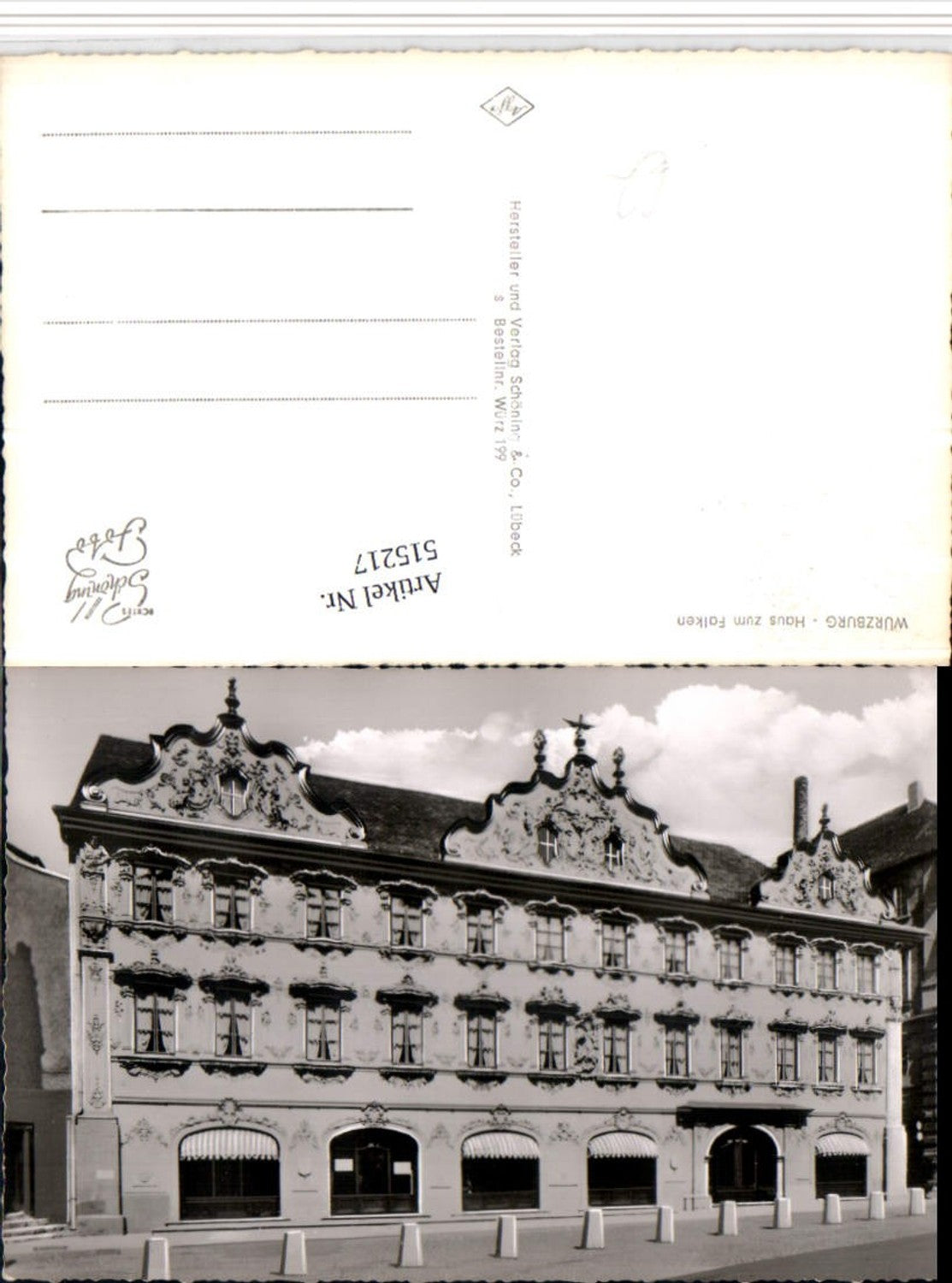 515217,Würzburg Haus zum Falken Gebäude