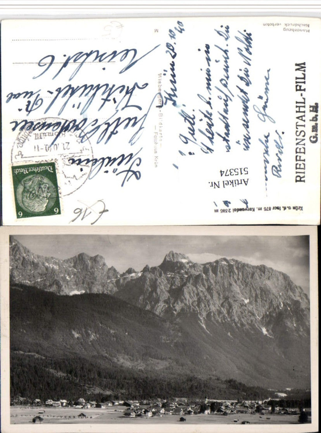 515374,Krün an d. Isar Totale m. Karwendel Bergkulisse