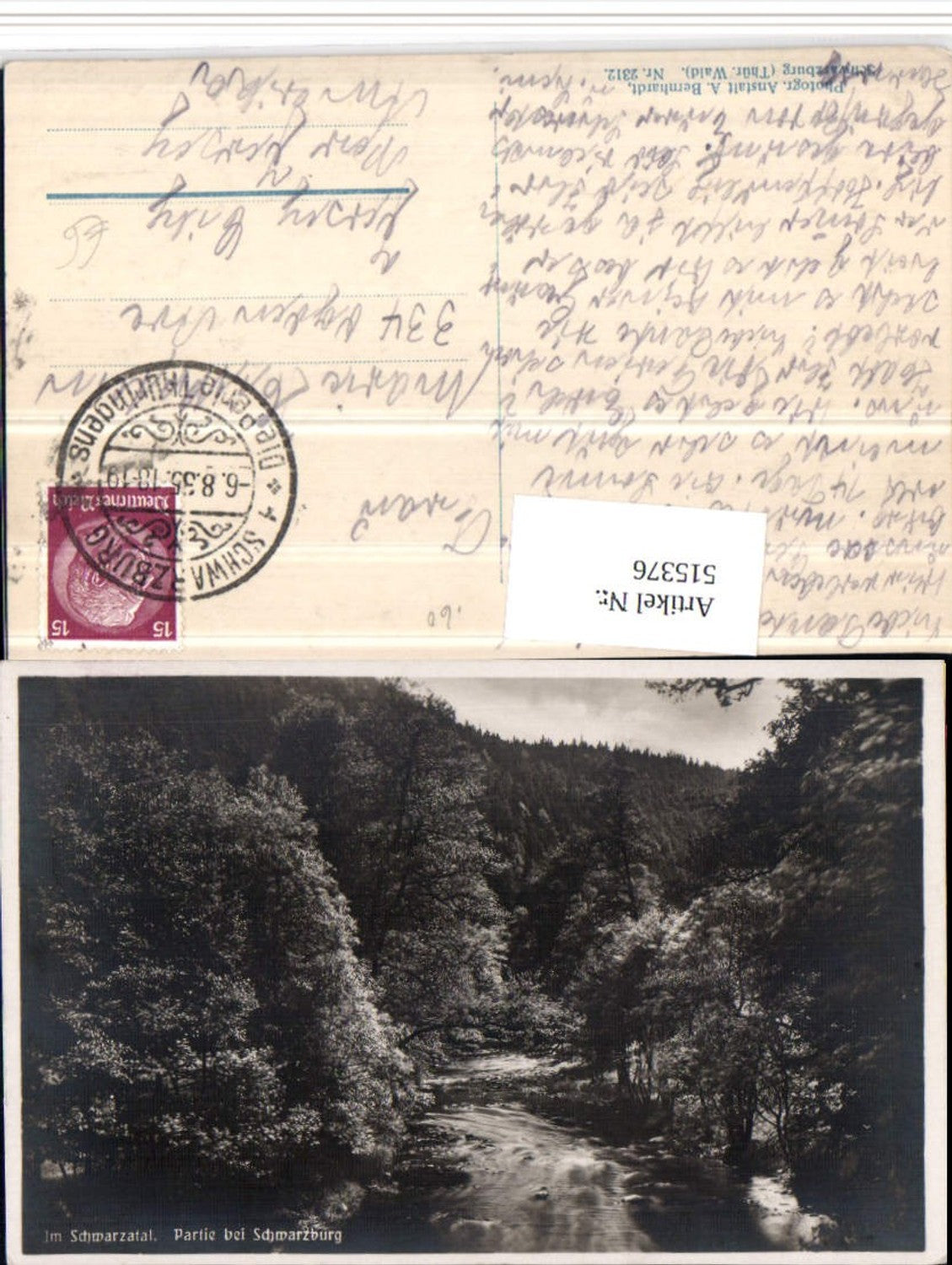 515376,Schwarzatal Partie bei Schwarzburg Fluss Wald