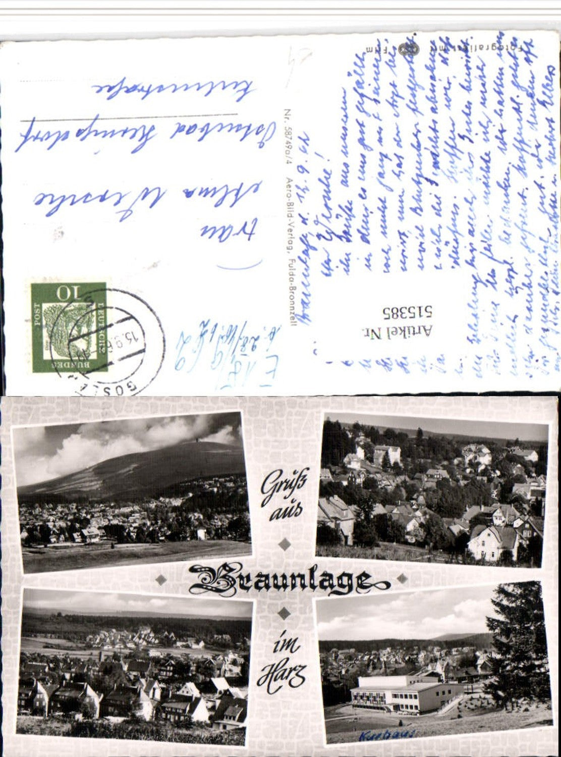 515385,Braunlage im Harz Totale Kurhaus Mehrbildkarte