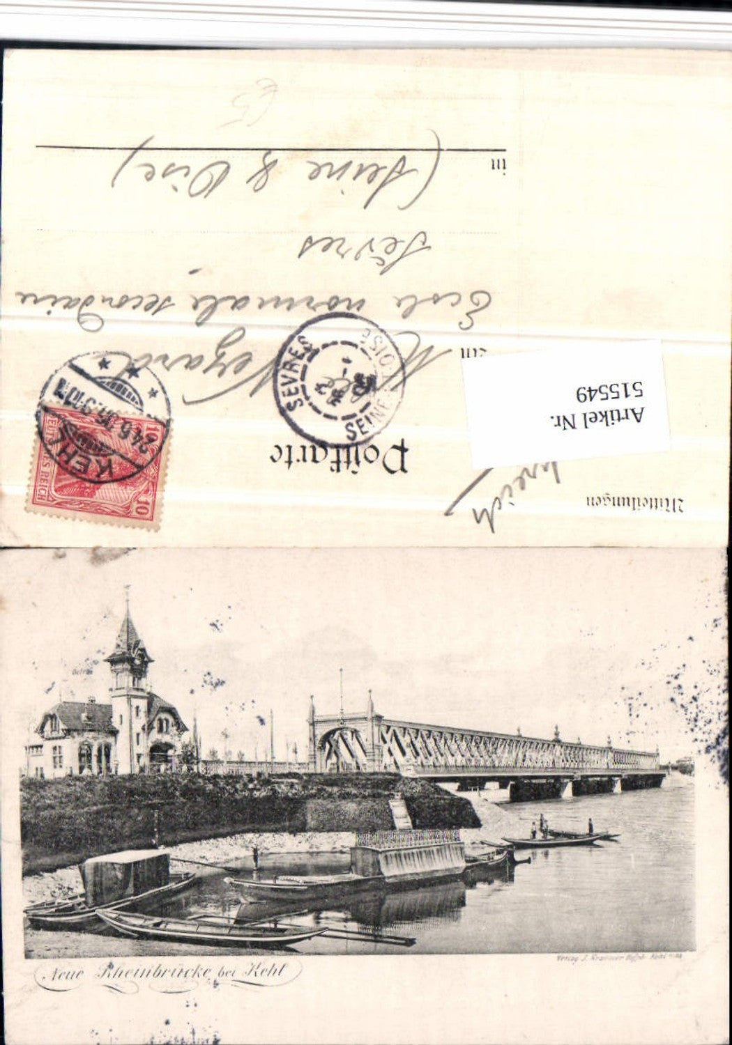 515549,Neue Rheinbrücke Brücke b. Kehl am Rhein