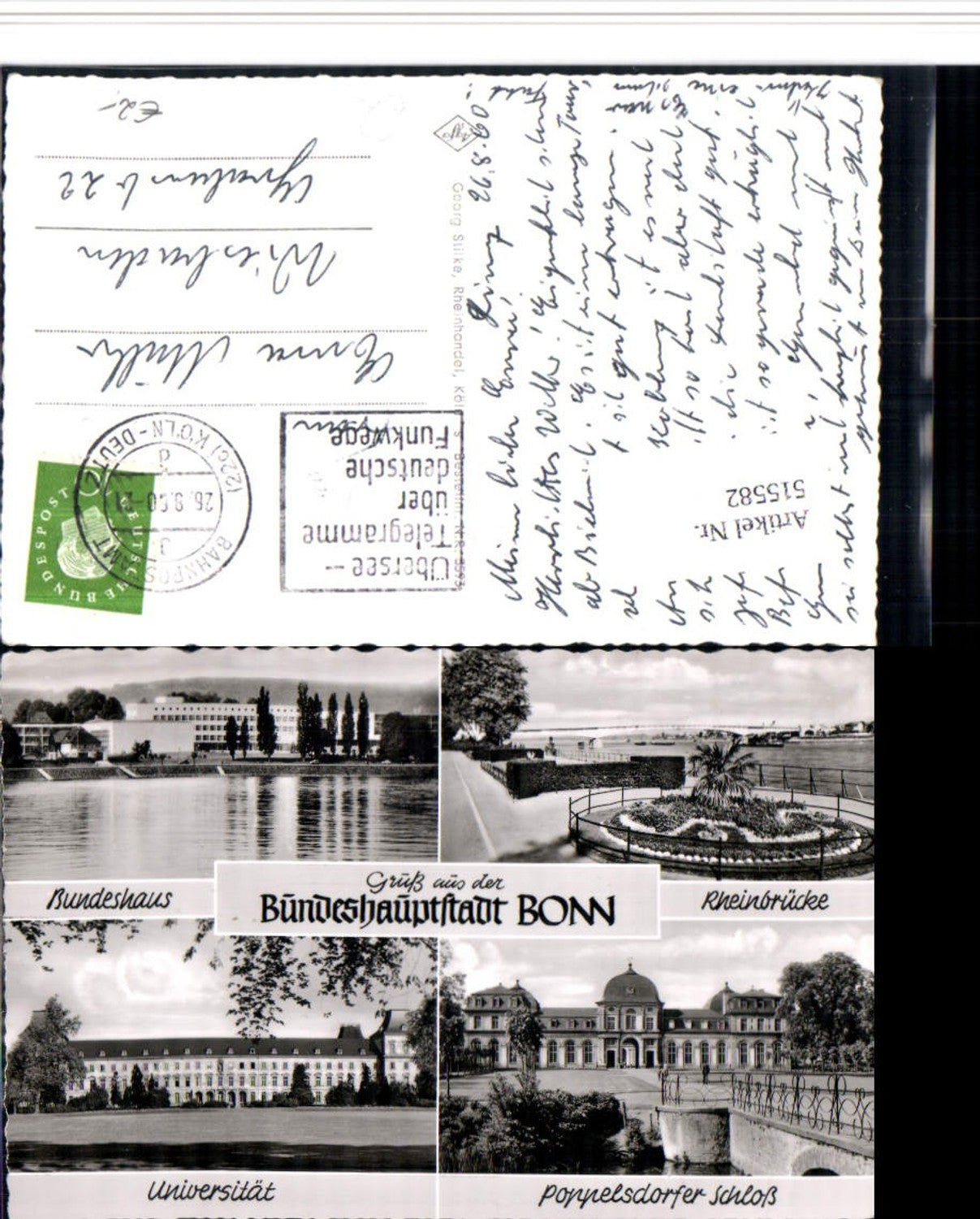 515582,Bonn am Rhein Bundeshaus Universität Schloss Mehrbildkarte