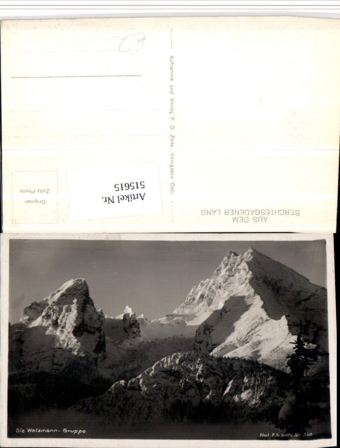 515615, Watzmann Group near Berchtesgaden mountain scenery