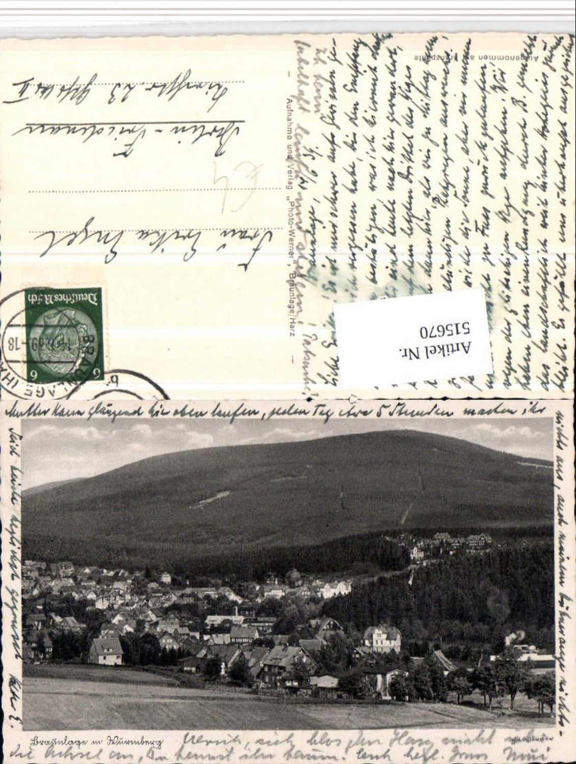 515670,Braunlage Totale m. Wurmberg