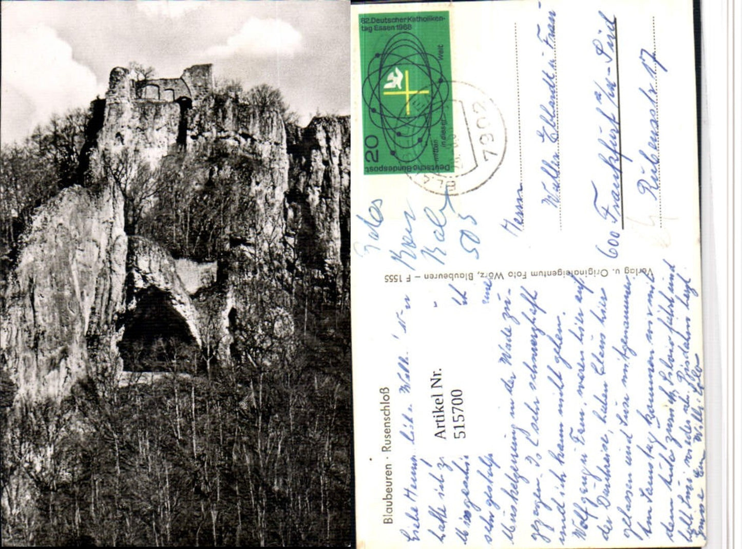 515700,Blaubeuren Rusenschloss Ruine