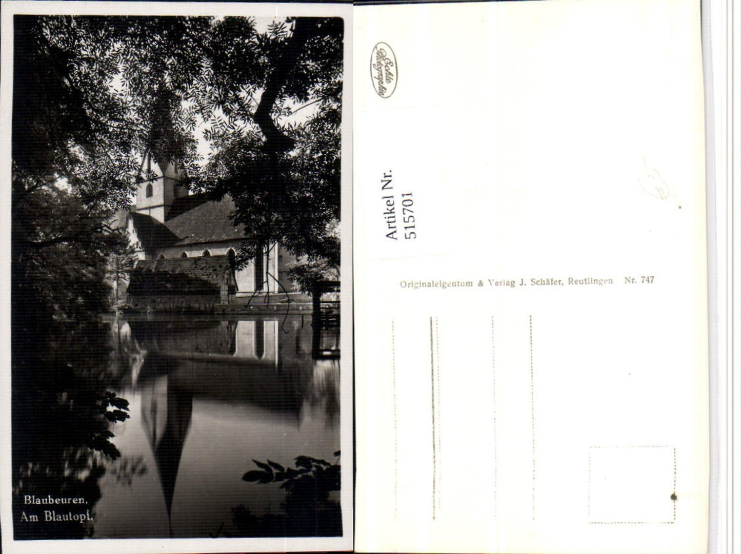 515701,Blaubeuren Blautopf Kirche