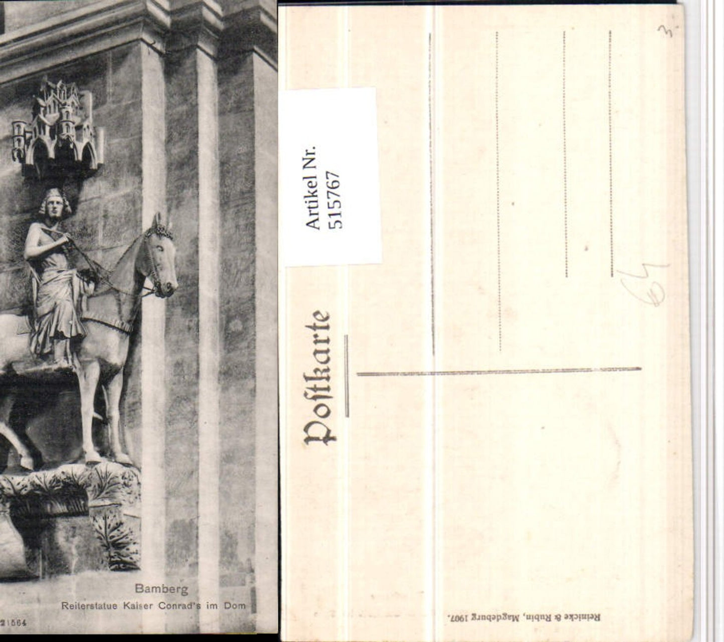 515767,Bamberg Dom Reiterstatue Kaiser Conrad
