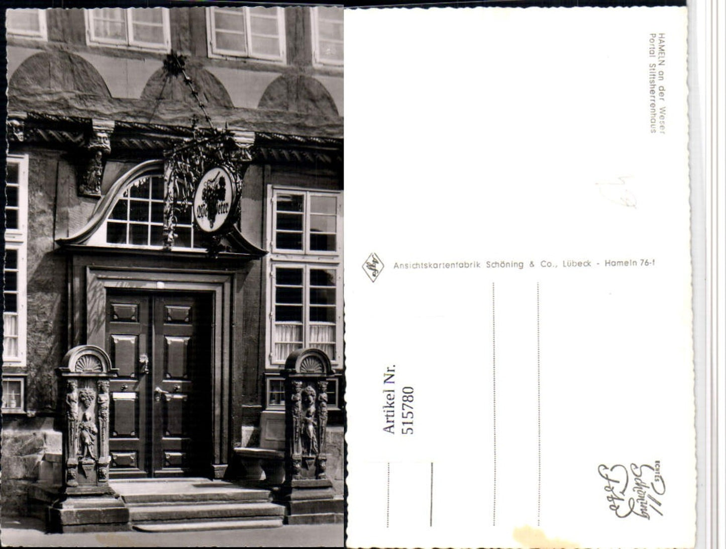 515780,Hameln an d. Weser Stiftsherrenhaus Portal