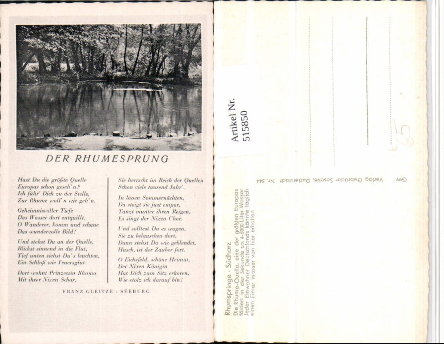 515850,Rhumspringe im Südharz Rhume-Quelle Text