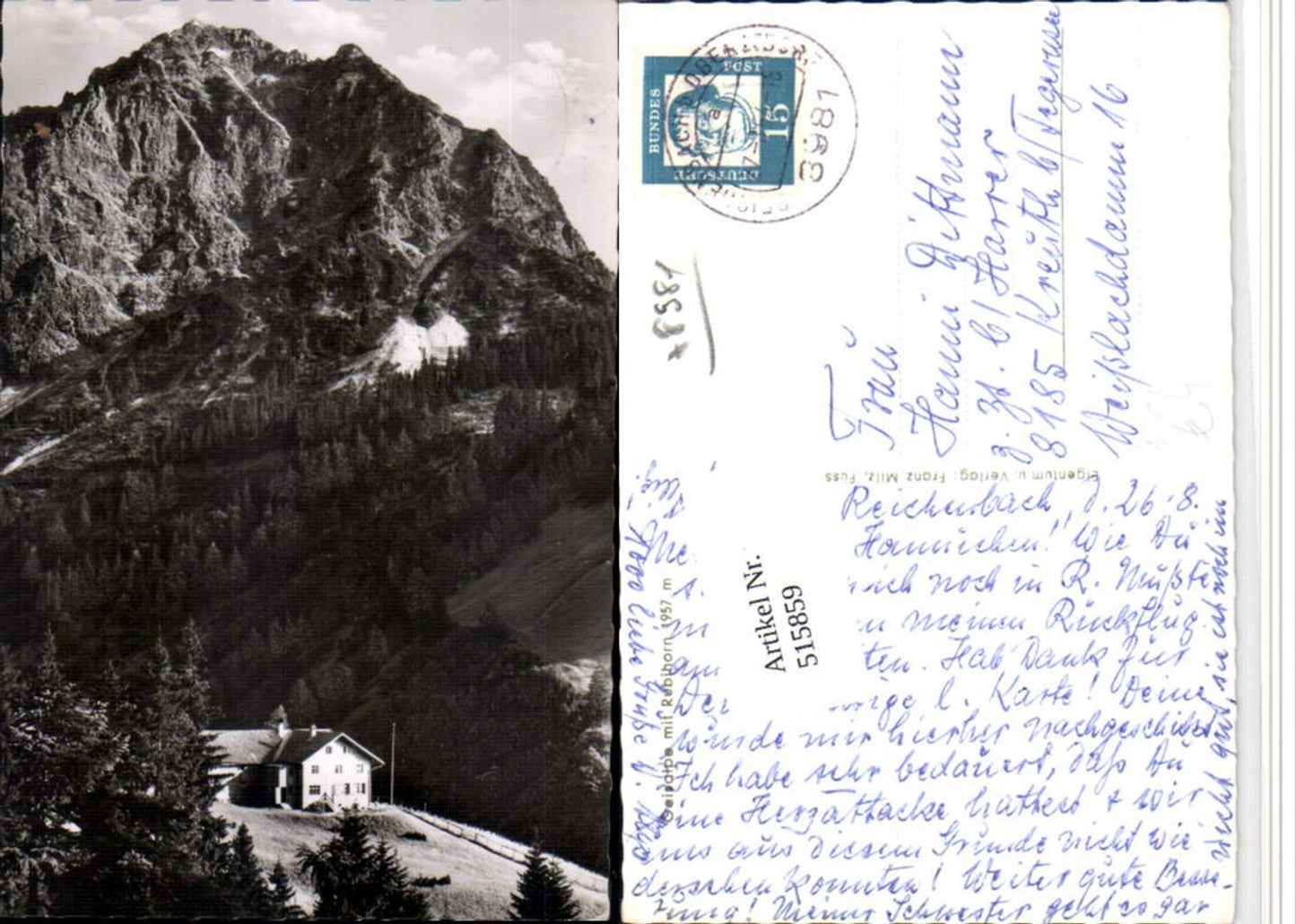 515859,Geisalpe b. Oberstdorf m. Rubihorn Bergkulisse