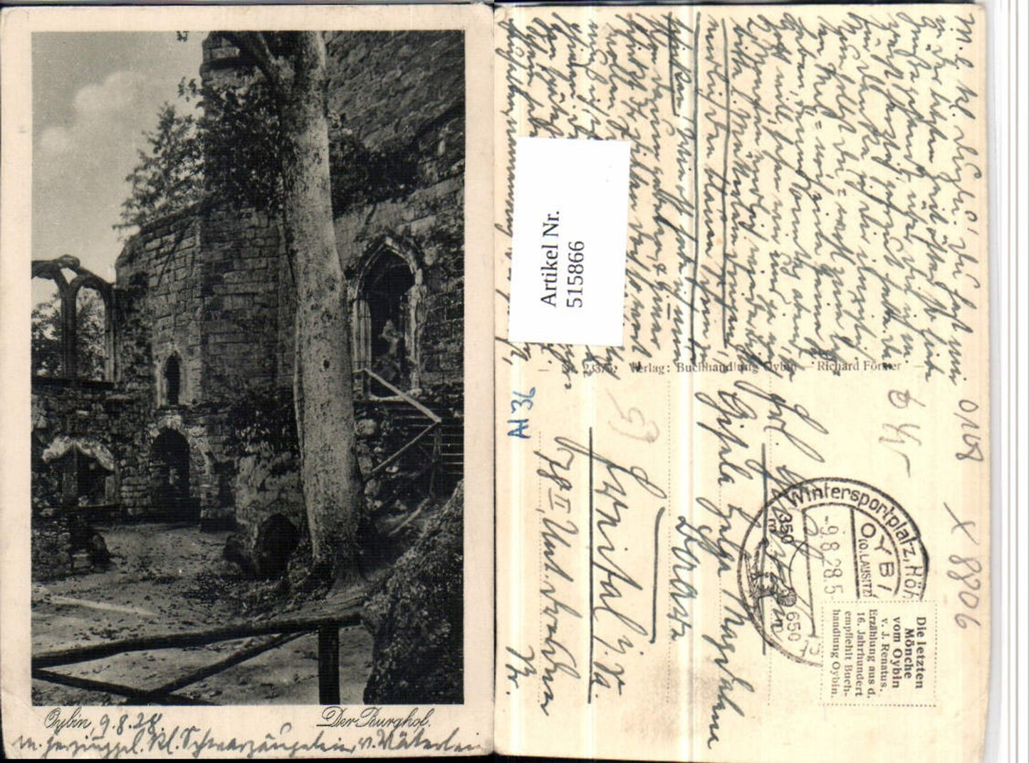 515866,Oybin Burghof Ruine