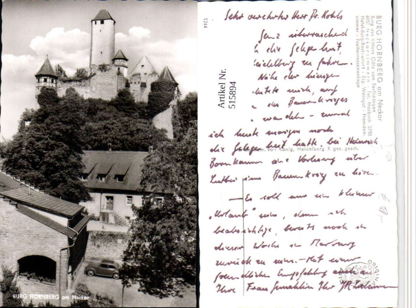 515894,Burg Hornberg am Neckar b. Neckarzimmern