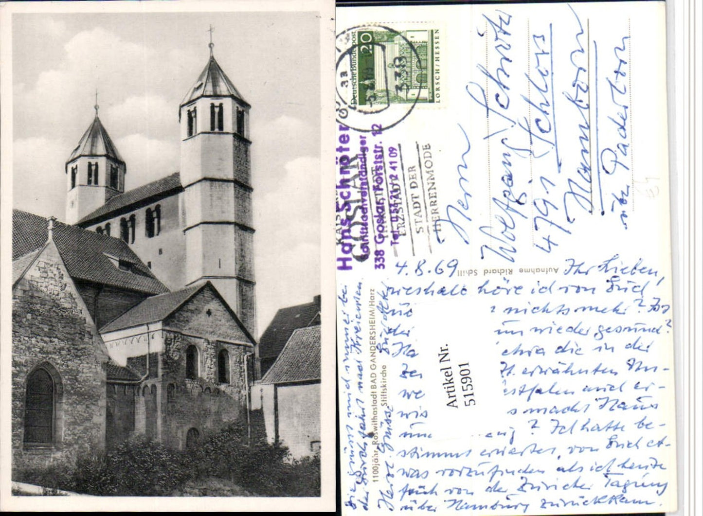 515901,Bad Gandersheim im Harz Stiftskirche Kirche