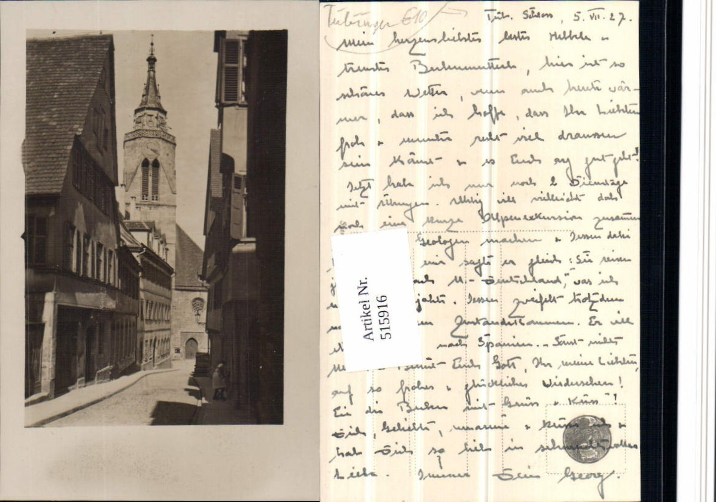 515916,Tübingen Schloss Straßenansicht Kirche