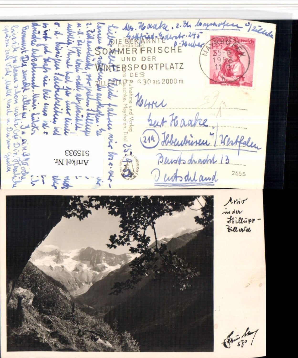 Alte Ansichtskarte – Old Postcard