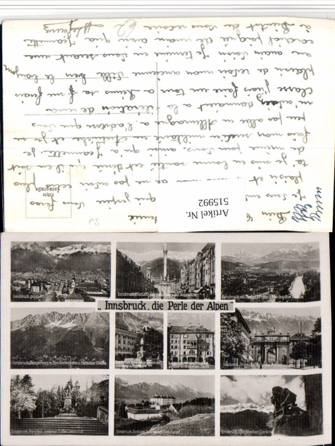 Alte Ansichtskarte – Old Postcard