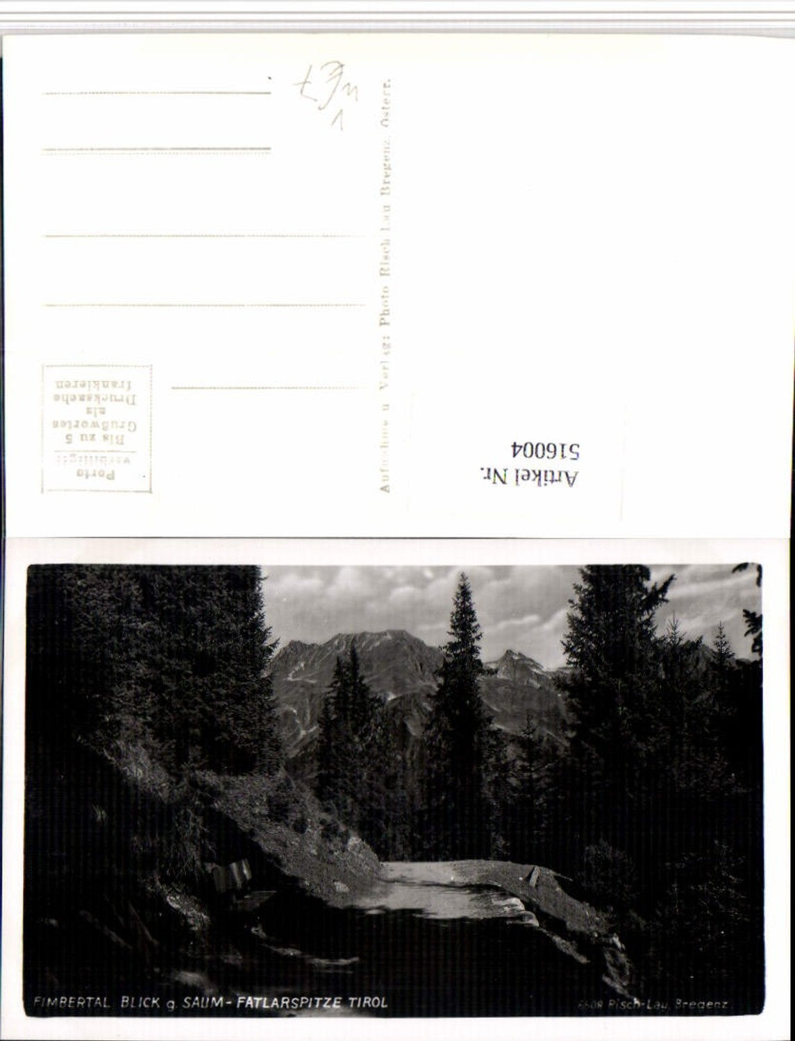 Alte Ansichtskarte – Old Postcard