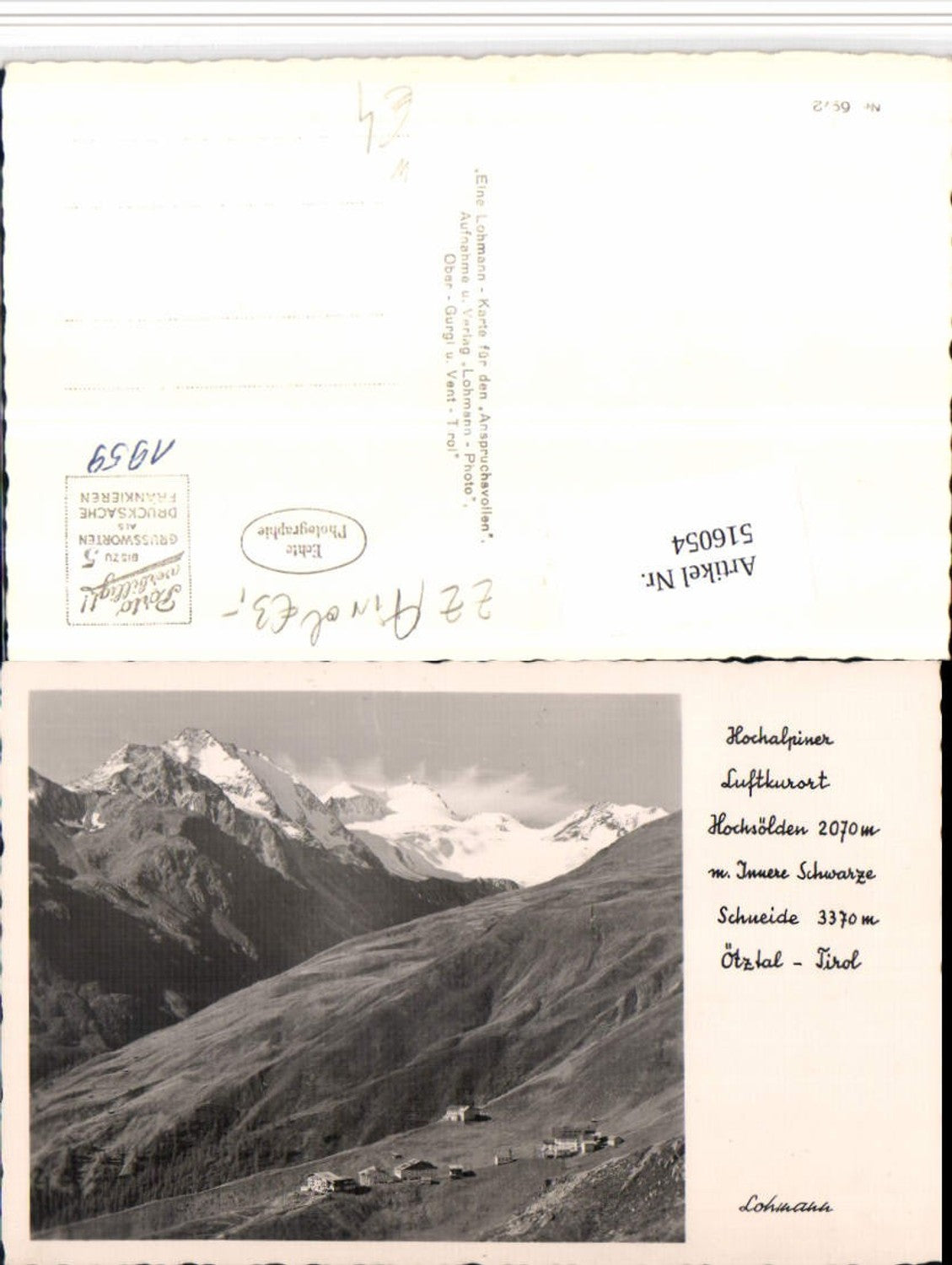 Alte Ansichtskarte – Old Postcard