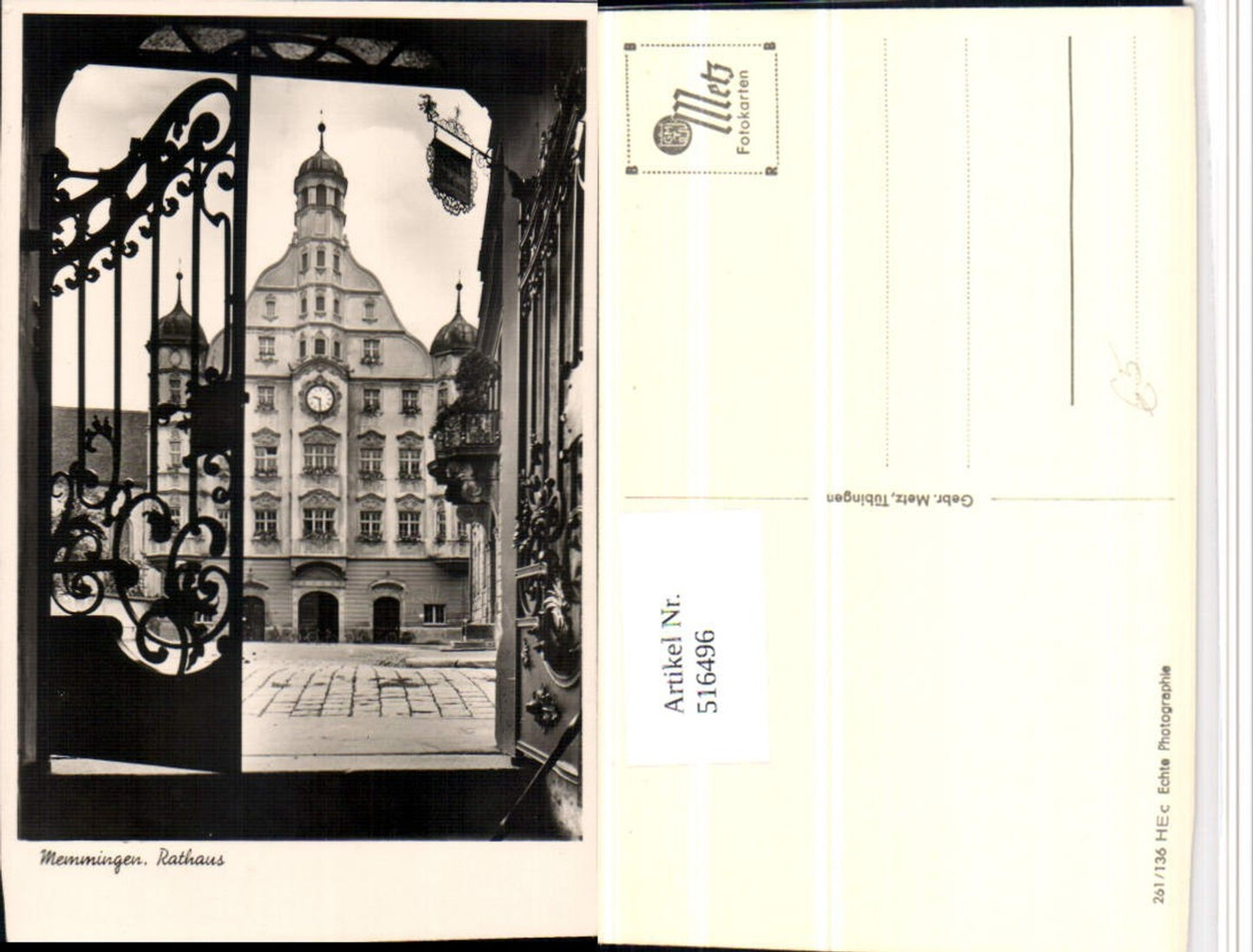 516496,Memmingen Rathaus Gittertor Tor