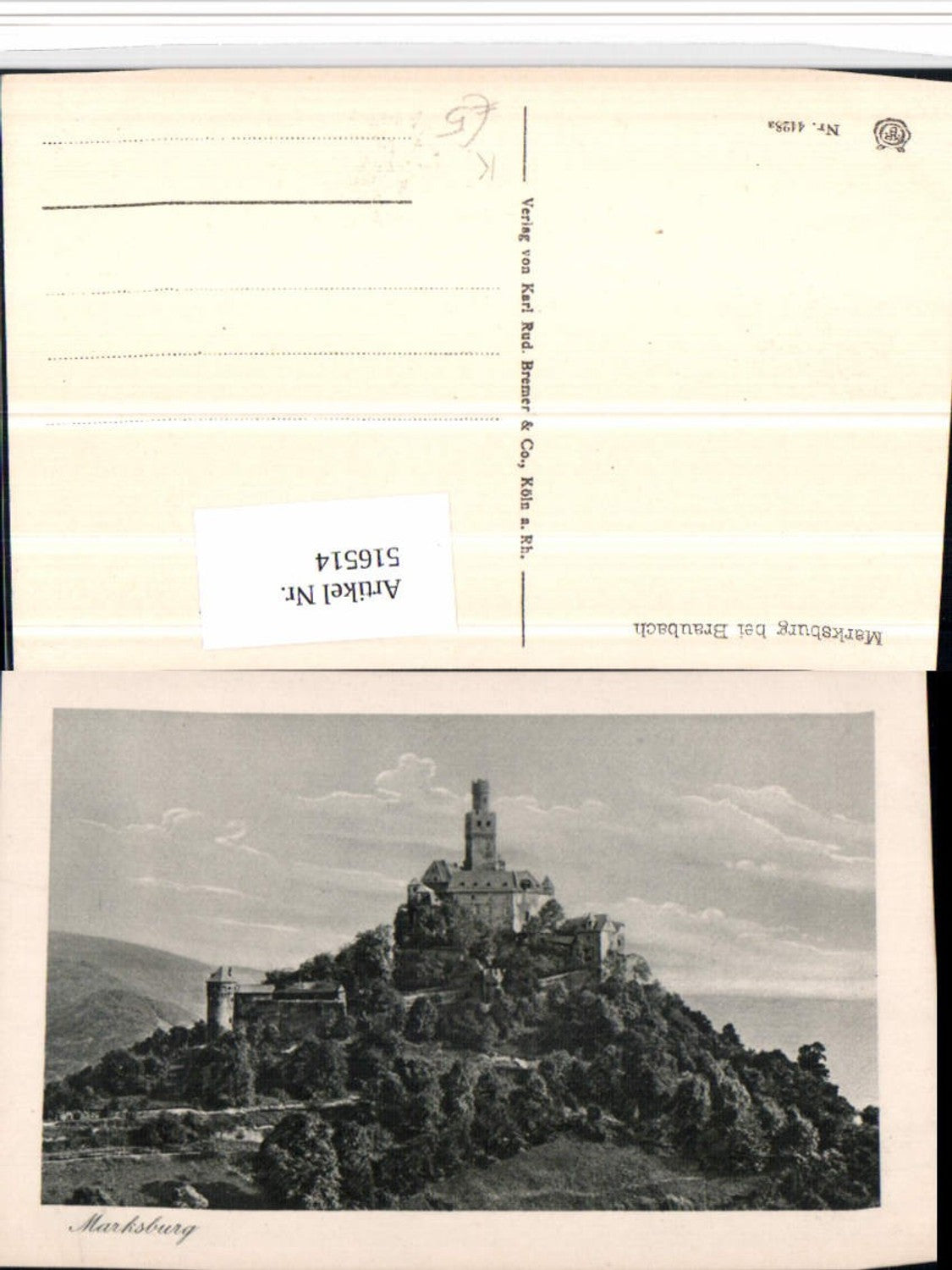 516514,Künstler AK Braubach am Rhein Marksburg Burg