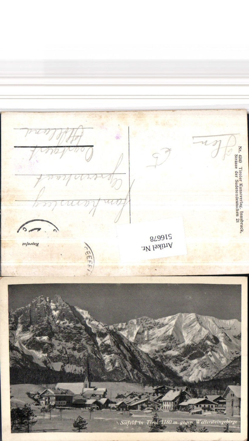 Alte Ansichtskarte – Old Postcard