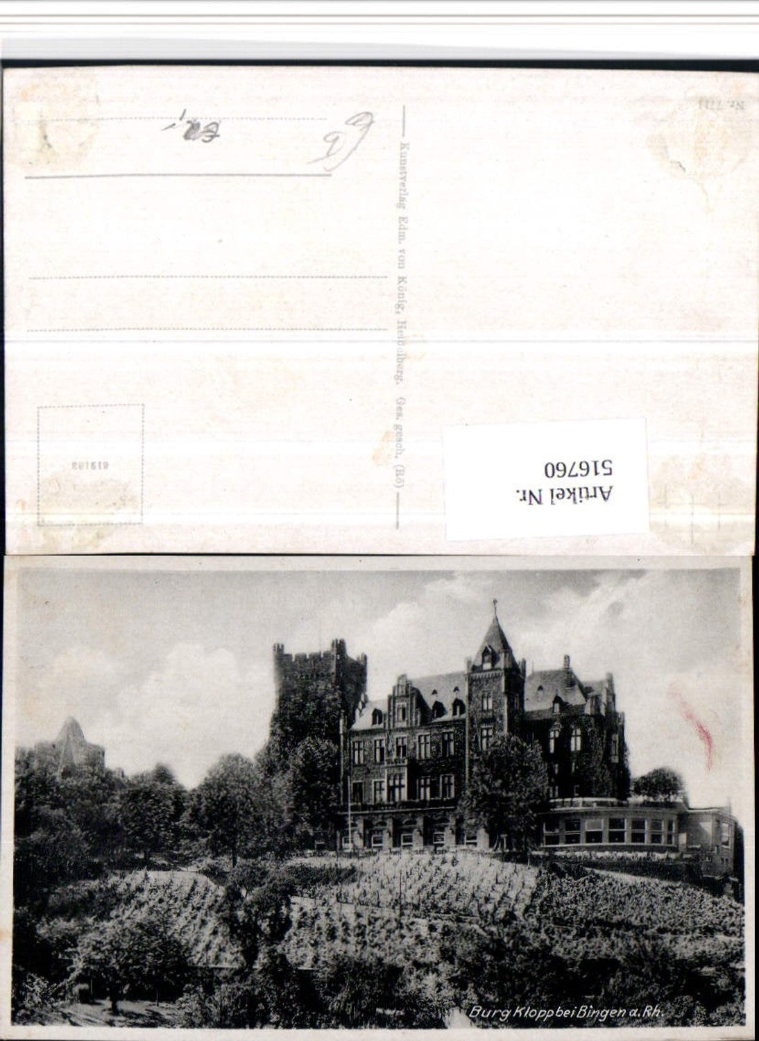 516760,Burg Klopp b. Bingen am Rhein