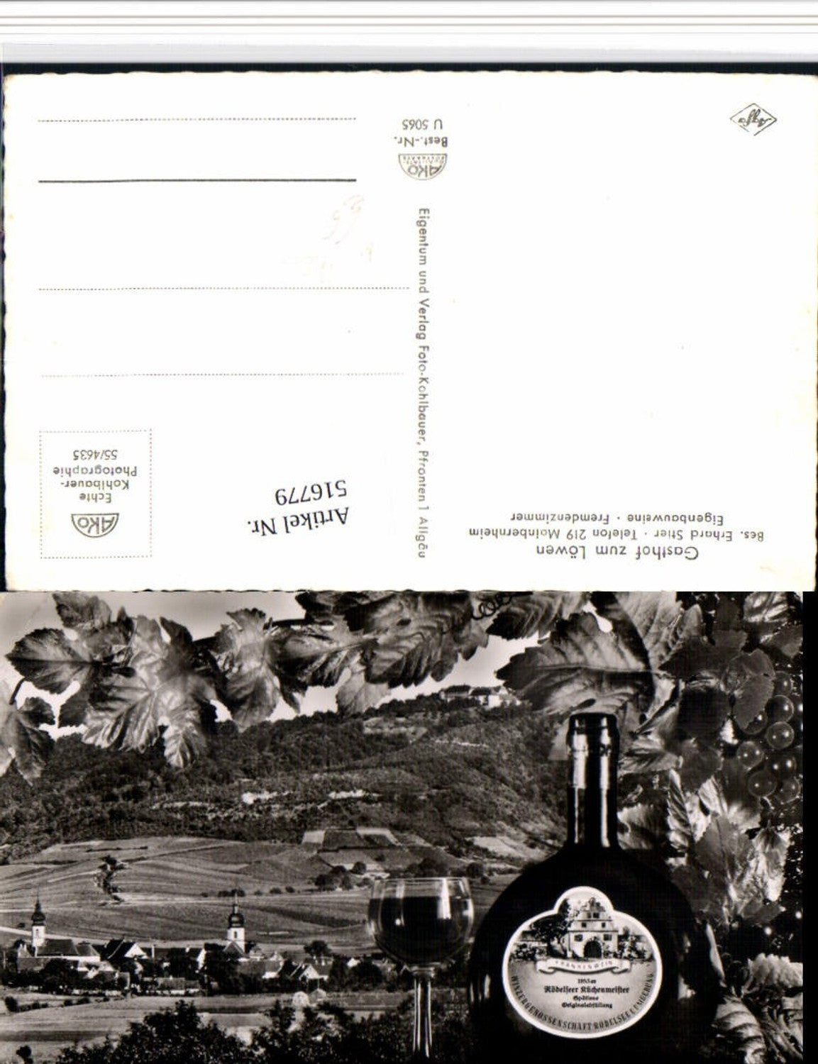 516779,Rödelsee im Mainfranken Totale Fotomontage Wein