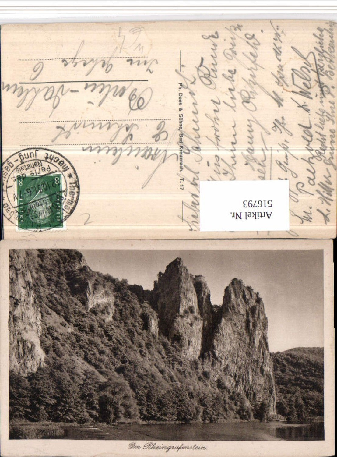 516793,Rheingrafenstein Felsen b. Bad Münster am Stein-Ebernburg