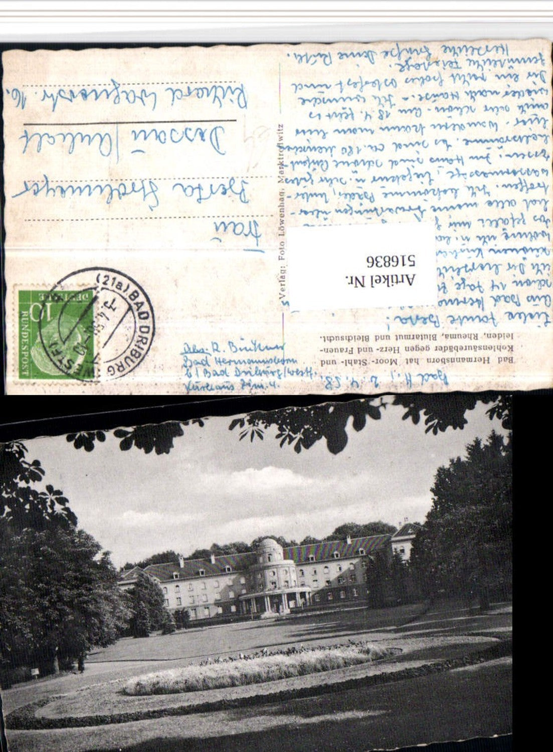 516836,Bad Hermannsborn b. Bad Driburg Kurhaus Gebäude