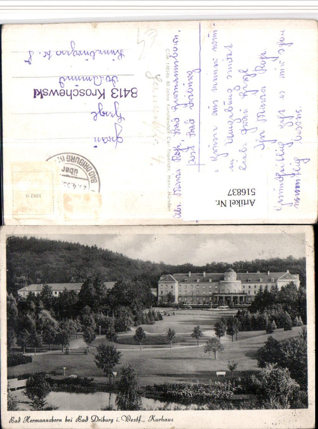 516837,Bad Hermannsborn b. Bad Driburg Kurhaus