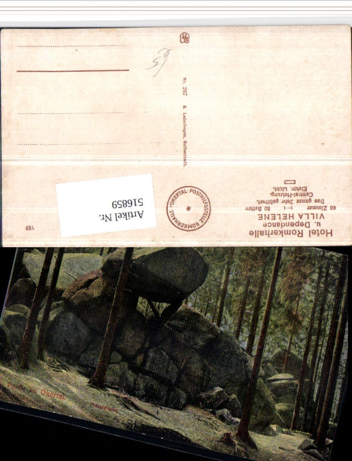 516859,Partie im Okertal b. Romkerhalle Mausefalle Felsen